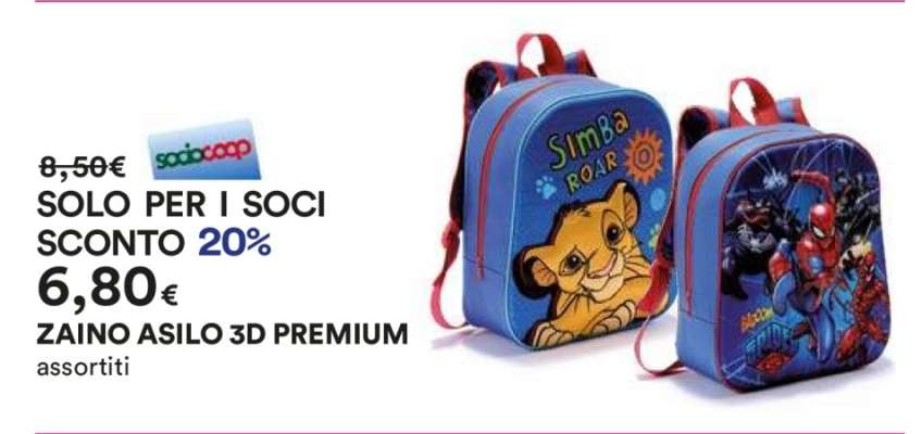 ZAINO ASILO 3D PREMIUM