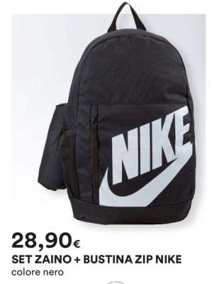 SET ZAINO + BUSTINA ZIP NIKE