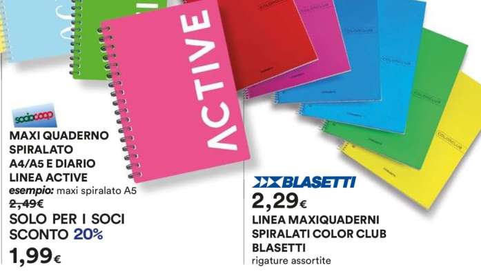 MAXI QUADERNO SPIRALATO A4/A5 E DIARIO LINEA ACTIVE