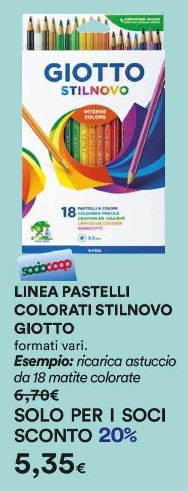LINEA PASTELLI COLORATI STILNOVO GIOTTO