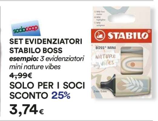 SET EVIDENZIATORI STABILO BOSS
