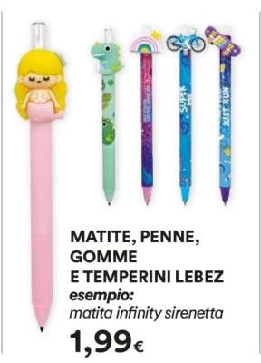 MATITE, PENNE, GOMME E TEMPERINI LEBEZ