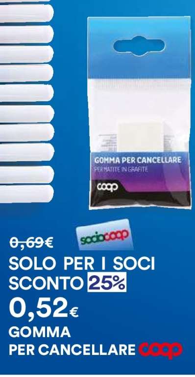 GOMMA PER CANCELLARE