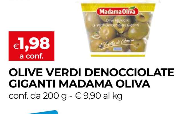 Olive Verdi Denocciolate Giganti Madama Oliva