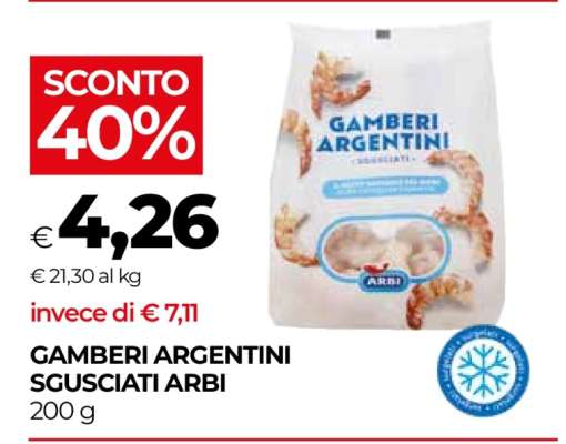 GAMBERI ARGENTINI SGUSCIATI ARBI