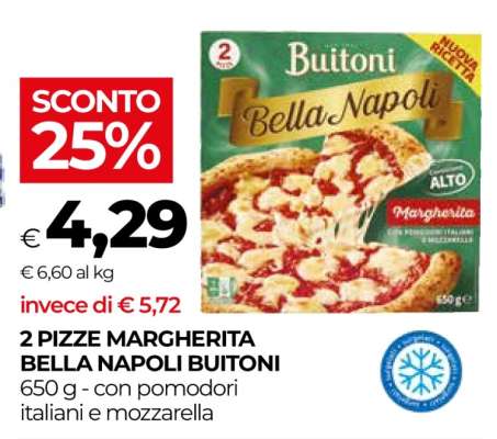 2 Pizze Margherita Bella Napoli Buitoni