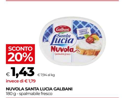 NUVOLA SANTA LUCIA GALBANI
