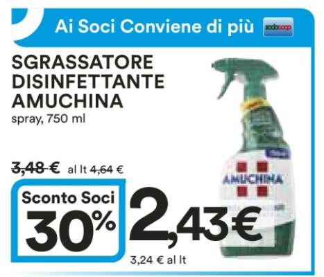 SGRASSATORE DISINFETTANTE AMUCHINA