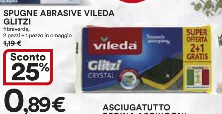 SPUGNE ABRASIVE VILEDA GLITZI