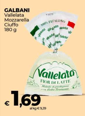 GALBANI Vallelata Mozzarella Ciuffo 180 g