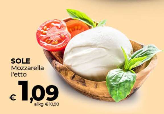 SOLE Mozzarella l'etto