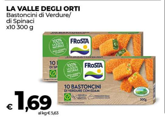 LA VALLE DEGLI ORTI Bastoncini di Verdure/di Spinaci