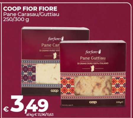 COOP FIOR FIORE Pane Carasau/Guttiau