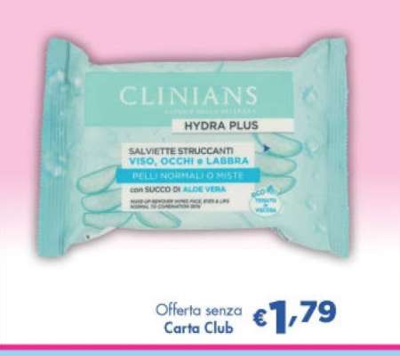 Clinians Hydra Plus Salviette Struccanti