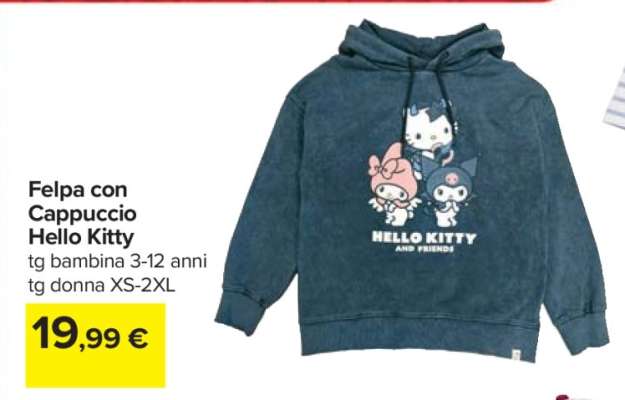Felpa con Cappuccio Hello Kitty