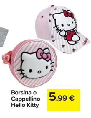 Borsina o Cappellino Hello Kitty