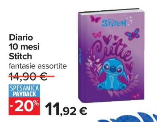 Diario 10 mesi Stitch