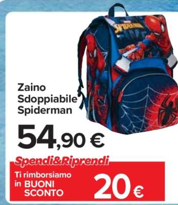 Zaino Sdoppiabile Spiderman