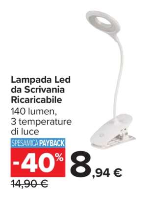 Lampada Led da Scrivania Ricaricabile