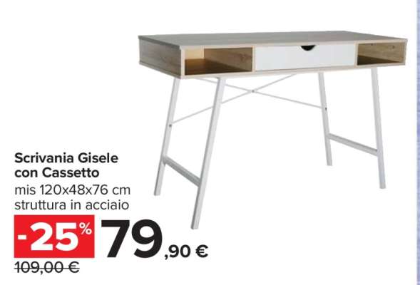 Scrivania Gisele con Cassetto