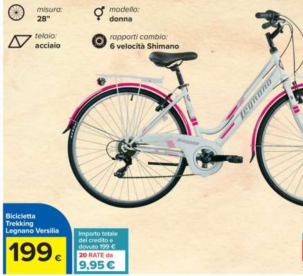 Bicicletta Trekking Legnano Versilia