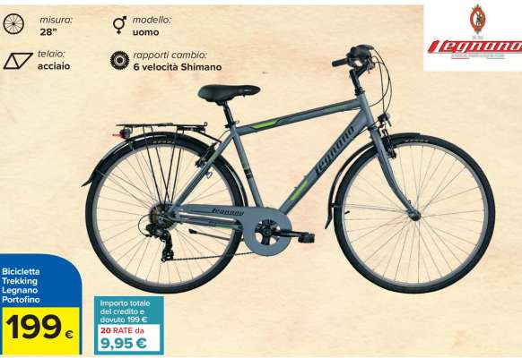 Bicicletta Trekking Legnano Portofino