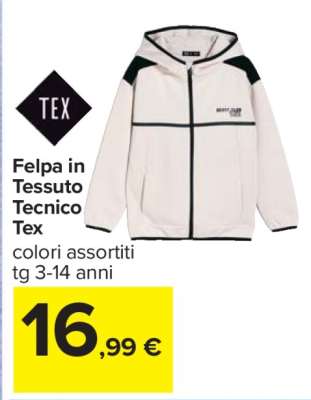 Felpa in Tessuto Tecnico Tex