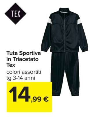 Tuta Sportiva in Triacetato Tex