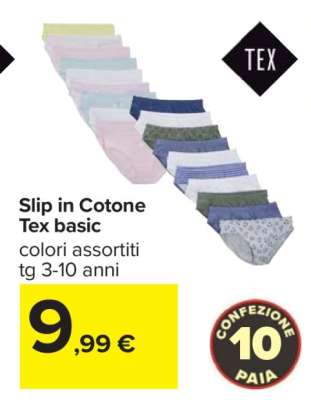 Slip in Cotone Tex basic
