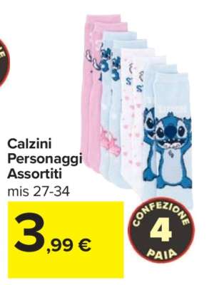 Calzini Personaggi Assortiti