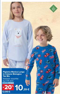 Pigiama Manica Lunga in Cotone Biologico