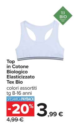 Top in Cotone Biologico Elasticizzato Tex Bio