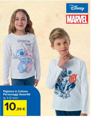 Pigiama in Cotone Personaggi Assortiti