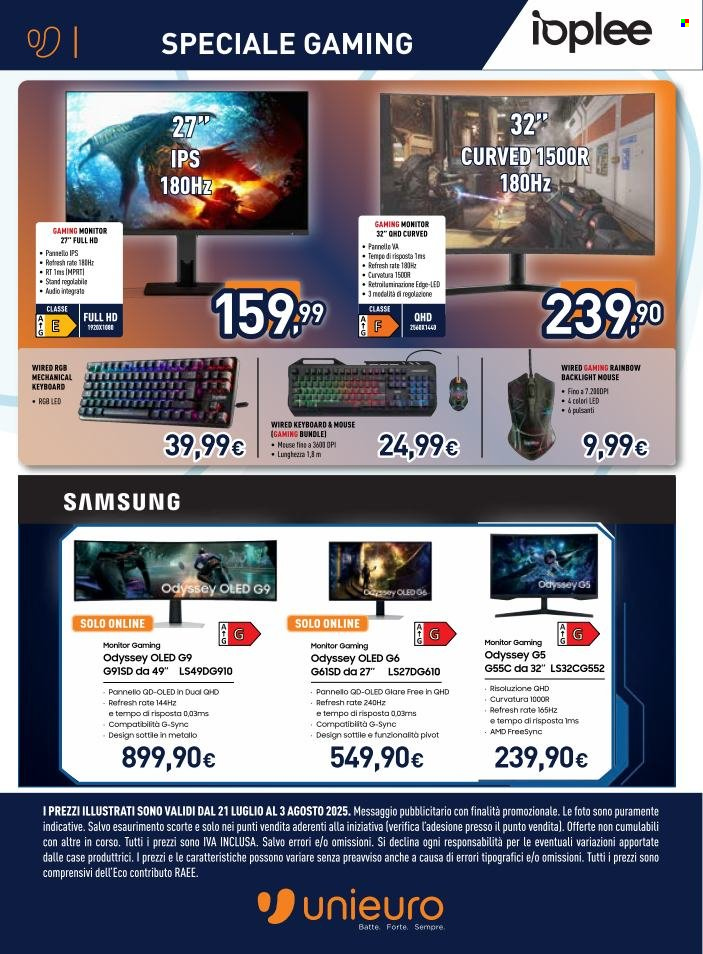 Volantino Unieuro - 21/7/2025 - 3/8/2025. Pagina 6