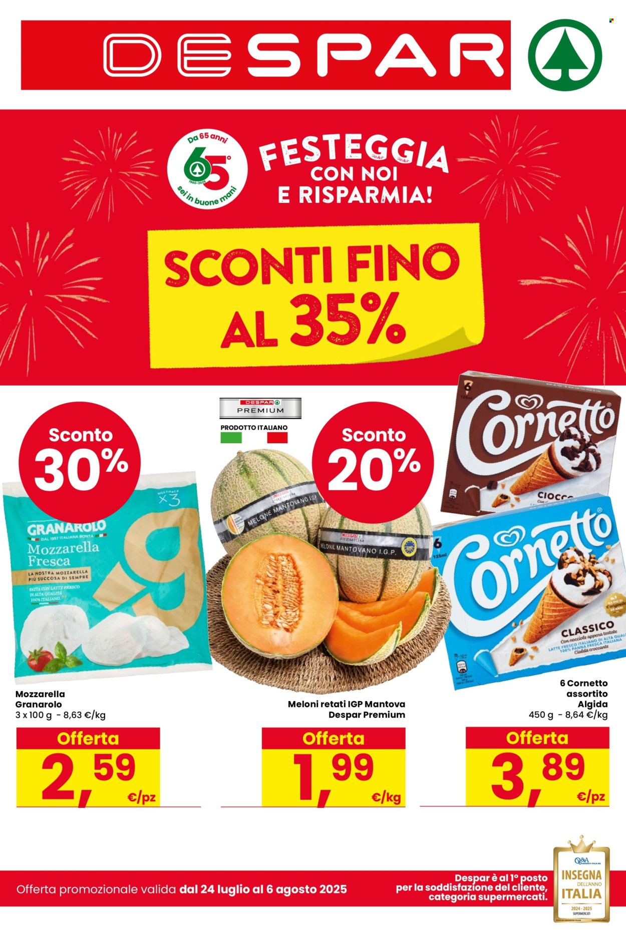 Volantino Despar - 24/7/2025 - 6/8/2025. Pagina 1