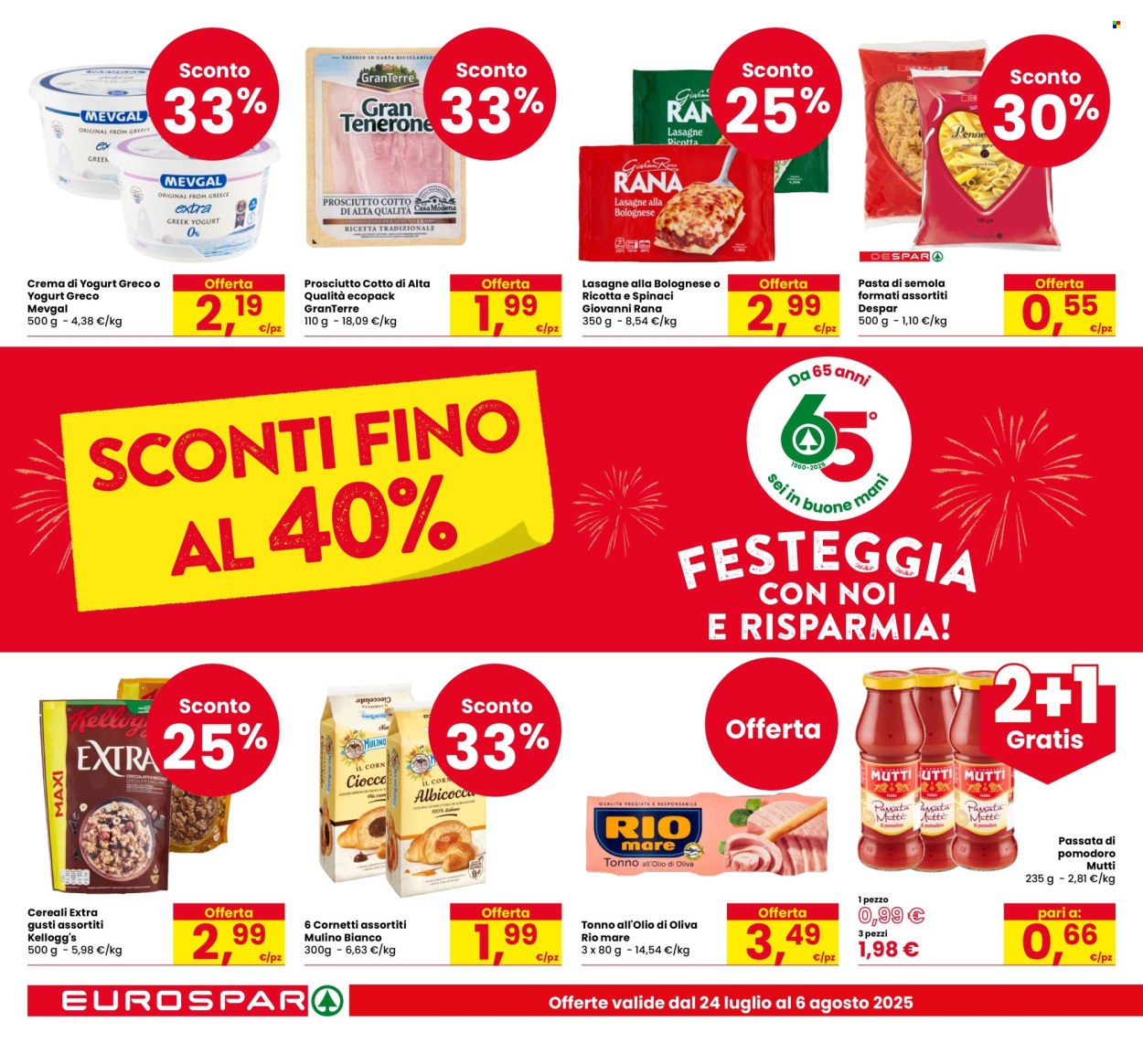 Volantino Eurospar - 24/7/2025 - 6/8/2025. Pagina 2