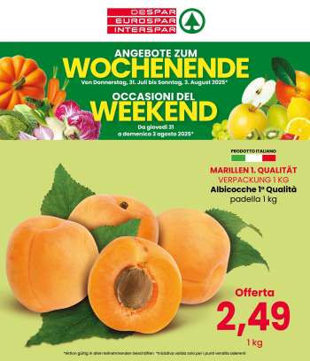 Volantino Eurospar - 31/7/2025 - 3/8/2025.