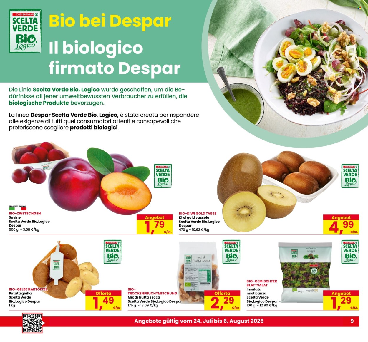 Volantino Eurospar - 24/7/2025 - 6/8/2025. Pagina 9