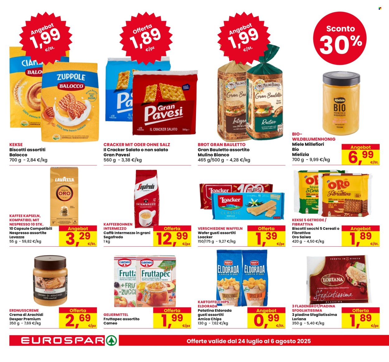 Volantino Eurospar - 24/7/2025 - 6/8/2025. Pagina 18
