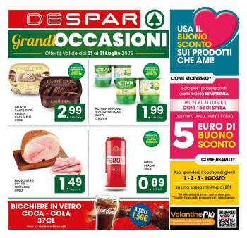 Volantino Despar - 21/7/2025 - 31/7/2025.