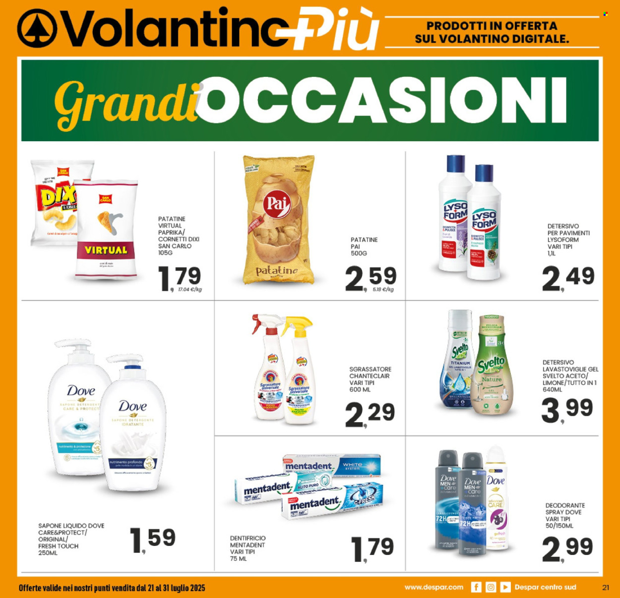 Volantino Despar - 21/7/2025 - 31/7/2025. Pagina 20