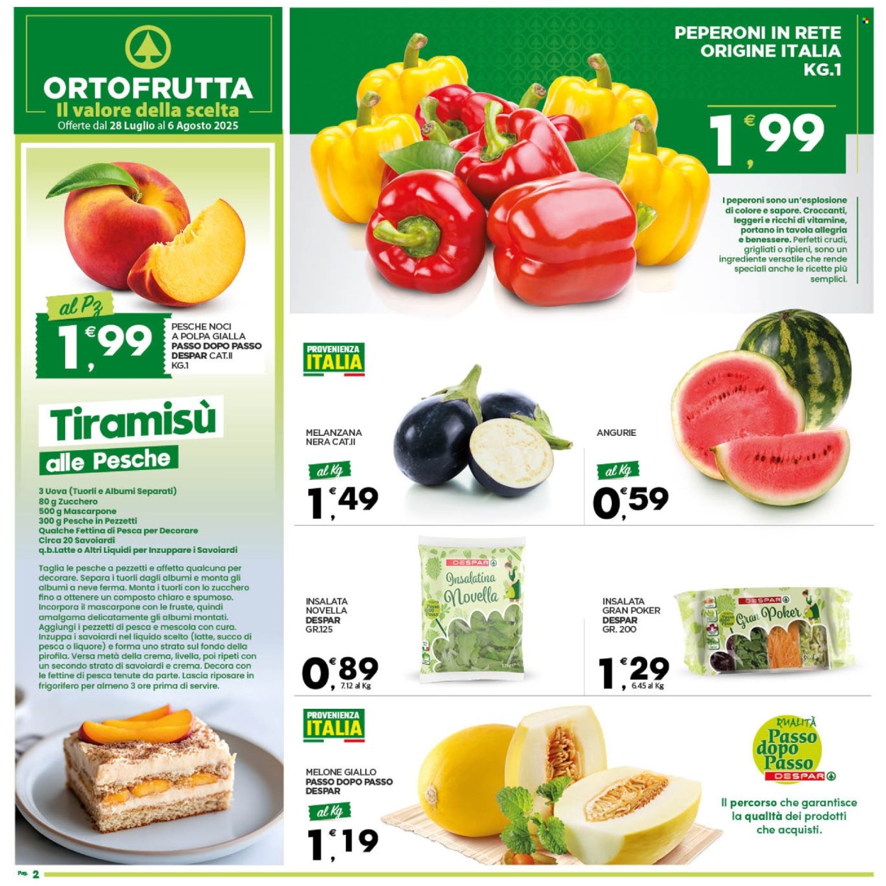 Volantino Despar - 28/7/2025 - 6/8/2025. Pagina 2