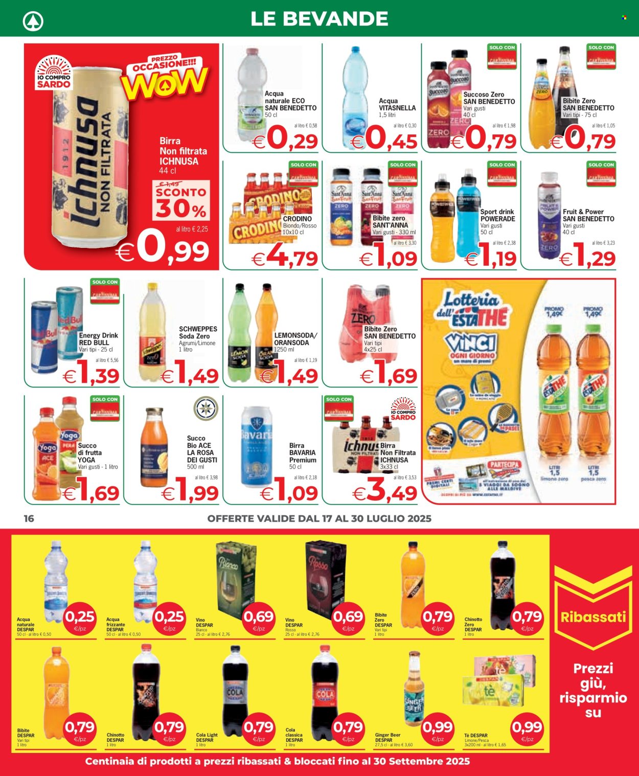 Volantino Despar - 17/7/2025 - 30/7/2025. Pagina 16