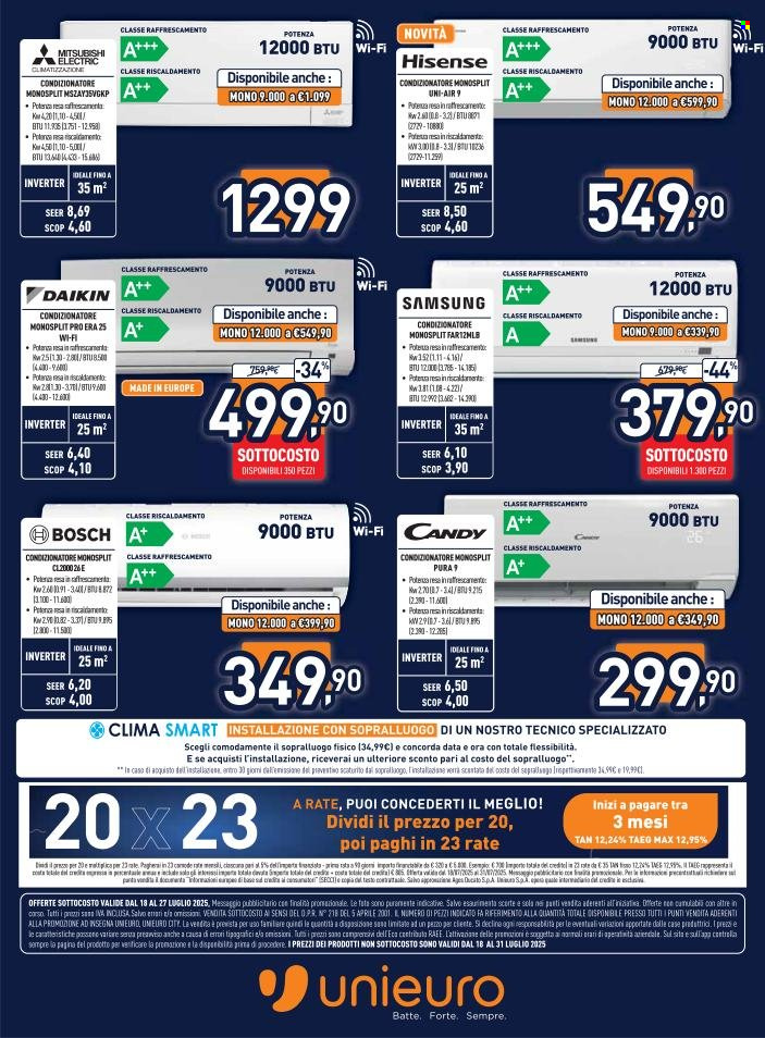 Volantino Unieuro - 18/7/2025 - 31/7/2025. Pagina 26