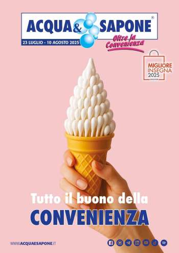 Volantino Acqua & Sapone - 23/7/2025 - 10/8/2025.