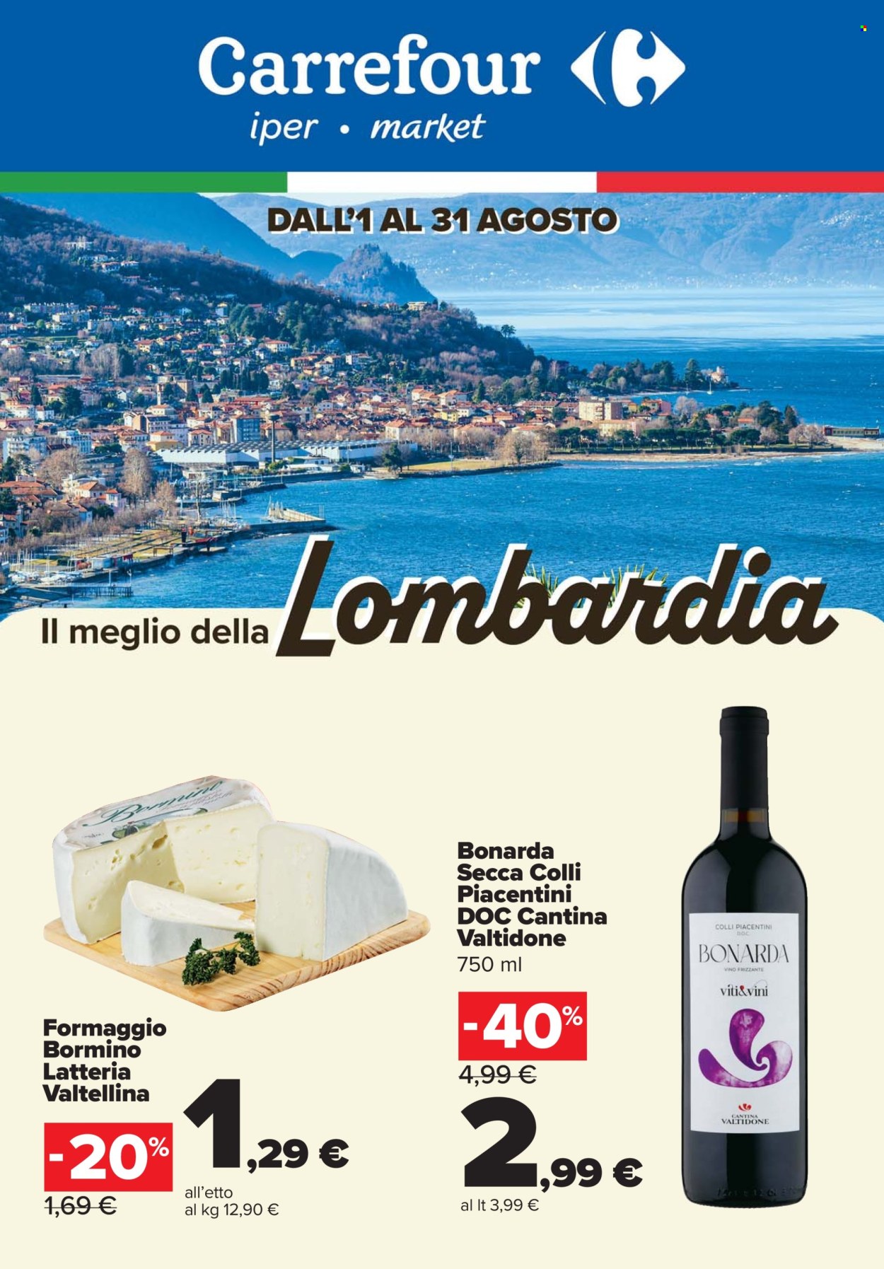 Volantino Carrefour - 1/8/2025 - 31/8/2025. Pagina 1