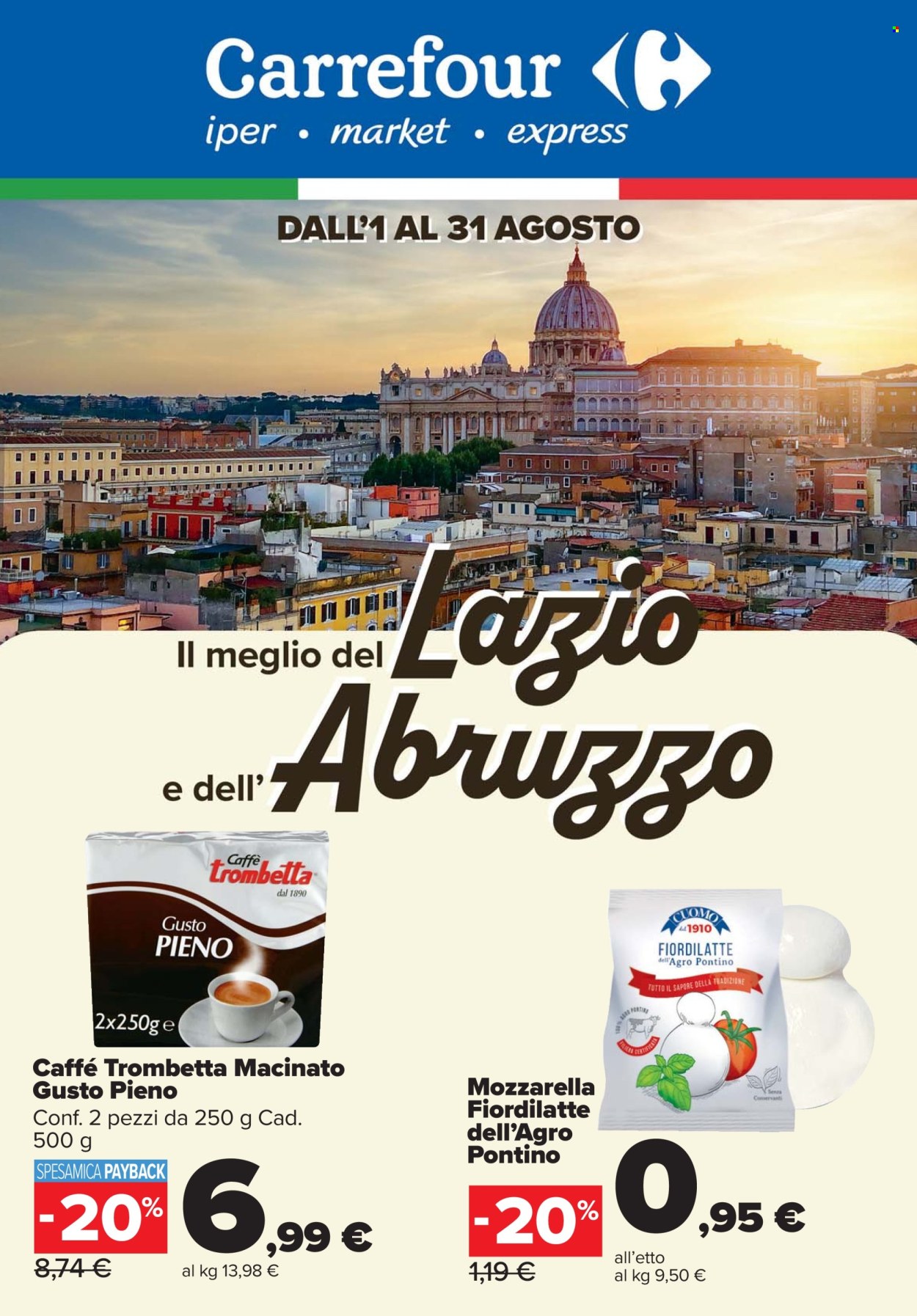 Volantino Carrefour - 1/8/2025 - 31/8/2025. Pagina 1