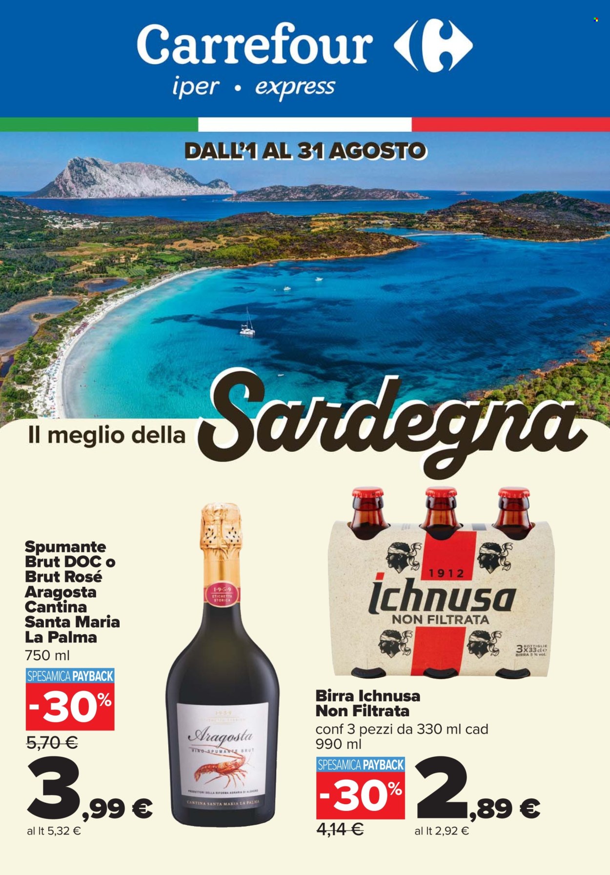 Volantino Carrefour - 1/8/2025 - 31/8/2025. Pagina 1