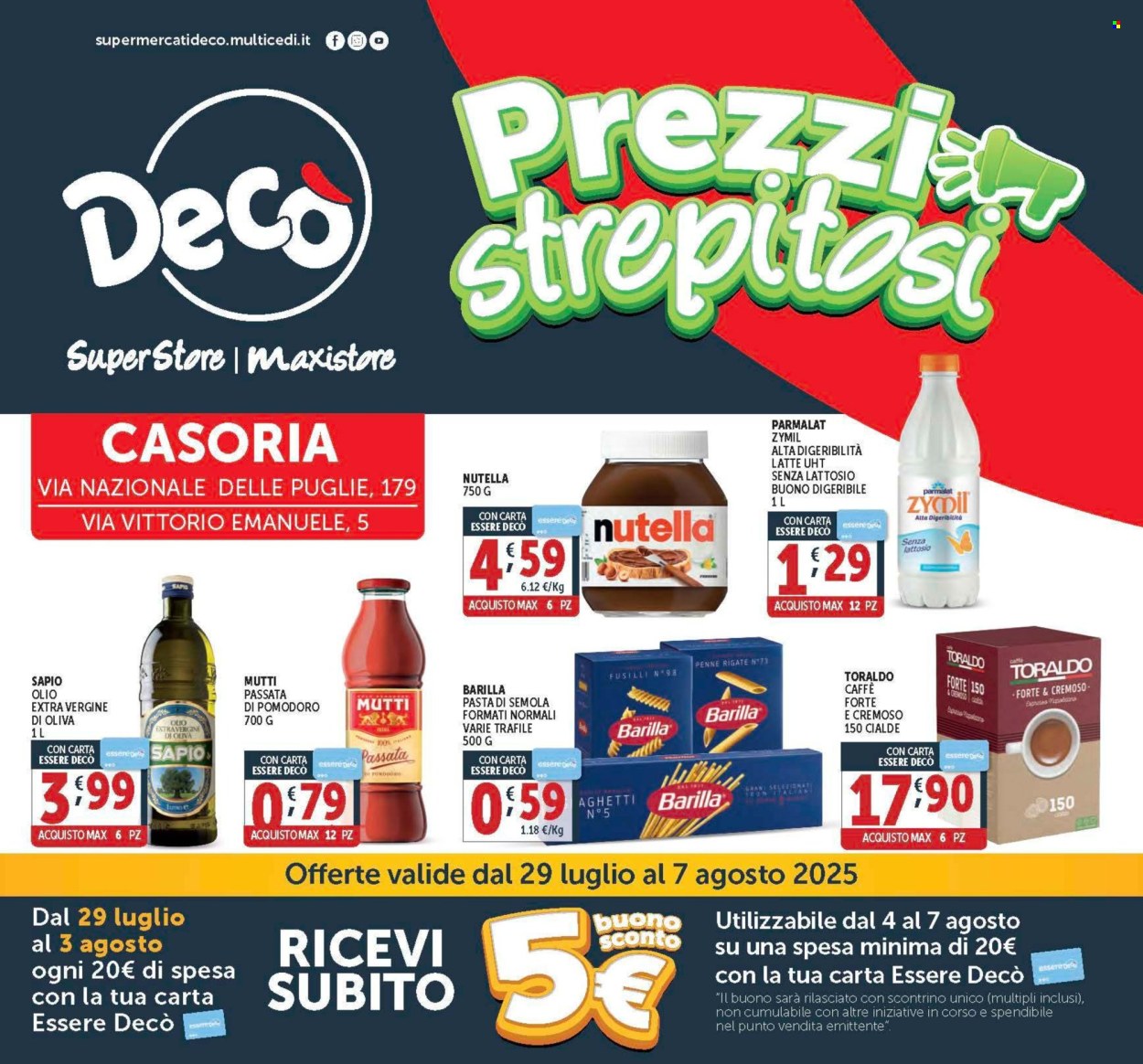 Volantino Deco - 29/7/2025 - 7/8/2025. Pagina 1