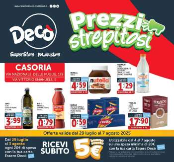 Volantino Deco - 29/7/2025 - 7/8/2025.